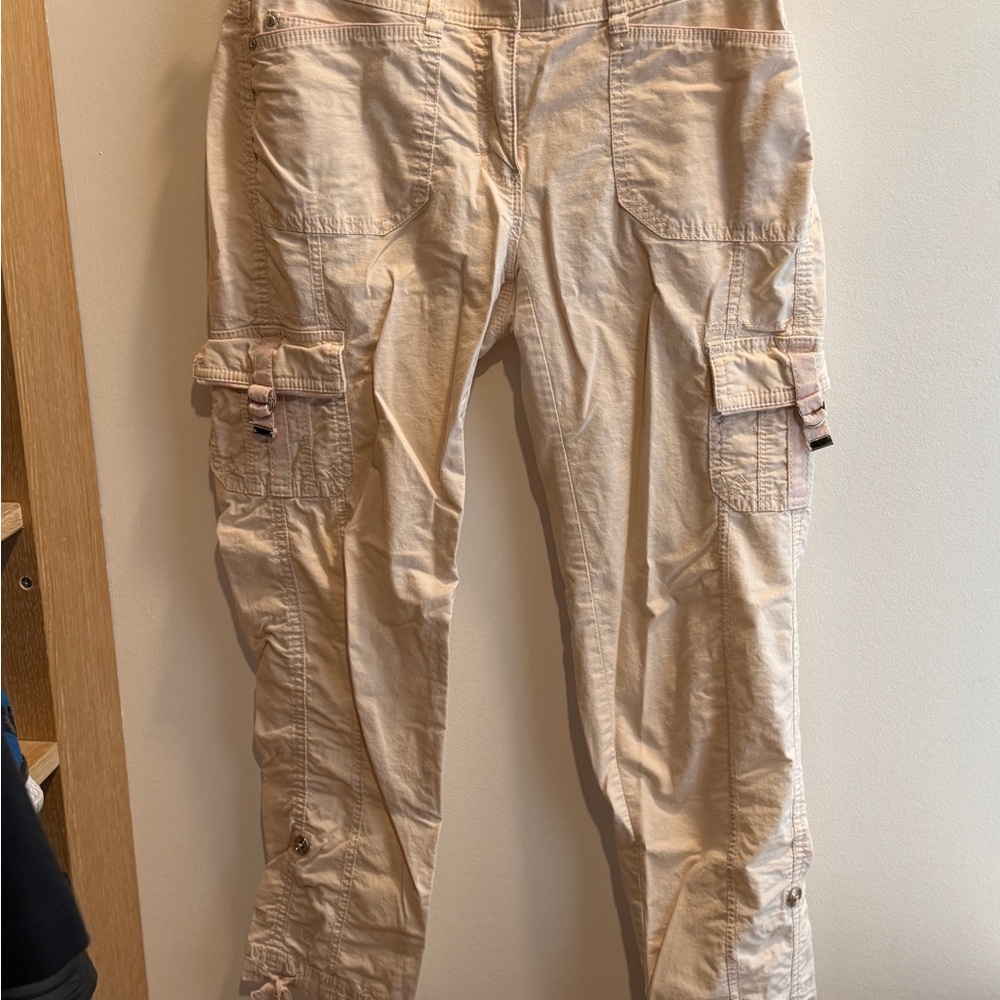 White House Black Market Beige Cargo Capris